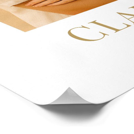 Wedding Photo Welcome Sign ポスター (角)