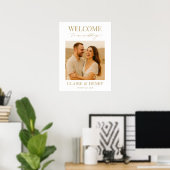 Wedding Photo Welcome Sign ポスター (ホームオフィス)