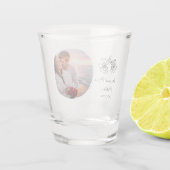 Wedding Photo whimsical Shot Glass Favor ショットグラス (裏面)
