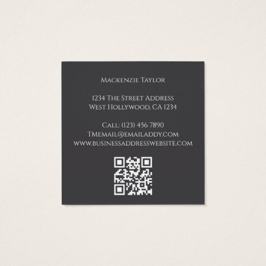 Wedding Photographer 2 Photo Personalized QR Code (裏面)
