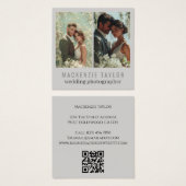 Wedding Photographer 2 Photo Personalized QR Code (正面&裏面)