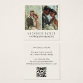 Wedding Photographer 2 Photo Personalized QR Code (正面&裏面)