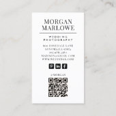 Wedding Photographer Business Card 名刺 (裏面)