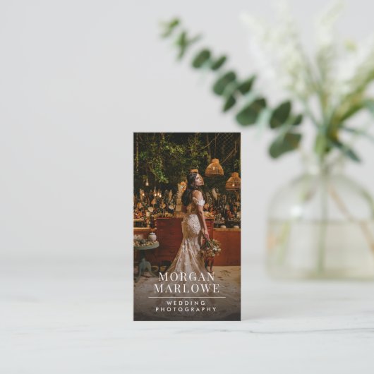 Wedding Photographer Business Card 名刺 (スタンド正面)