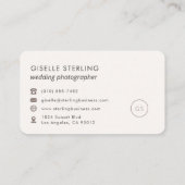 Wedding Photographer Feminine Professional 名刺 (裏面)