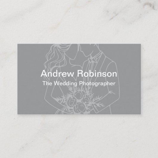Wedding Photographer Modern Minimalist 名刺 (正面)
