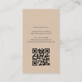 Wedding Photographer Photo Personalized QR Code 名刺 (裏面)