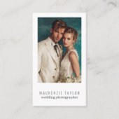 Wedding Photographer Photo Personalized QR Code 名刺 (正面)