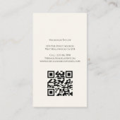 Wedding Photographer Photo Personalized QR Code 名刺 (裏面)