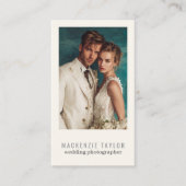 Wedding Photographer Photo Personalized QR Code 名刺 (正面)