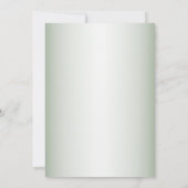 Wedding Pink Floral Rustic Green Engagement Party 招待状 (裏面)