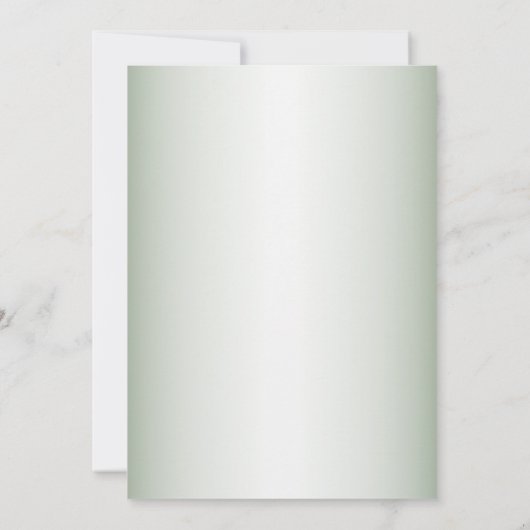 Wedding Pink Floral Rustic Green Engagement Party 招待状 (裏面)