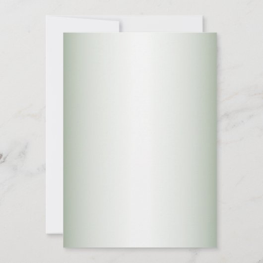 Wedding Pink Floral Rustic Green Rehearsal Dinner 招待状 (裏面)