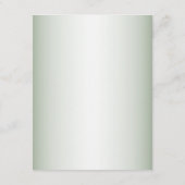 Wedding Pink Peach Floral Rustic Green Detail エンクロージャーカード (裏面)