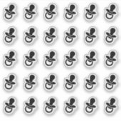 Wedding Place Card Food Baby Meal Menu Choice シール (正面)