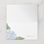 Wedding Place Cards, Blue Hydrangea Classic Escort プレイスカード (外部開封)