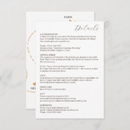 Wedding Plane Travel Flight Details エンクロージャーカード