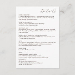 Wedding Plane Travel Flight Details エンクロージャーカード