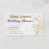 Wedding Planner Business Card 名刺 (裏面)