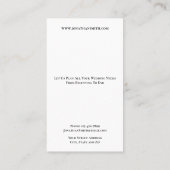 Wedding Planner Business Card 名刺 (裏面)