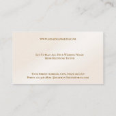 Wedding Planner Business Card 名刺 (裏面)