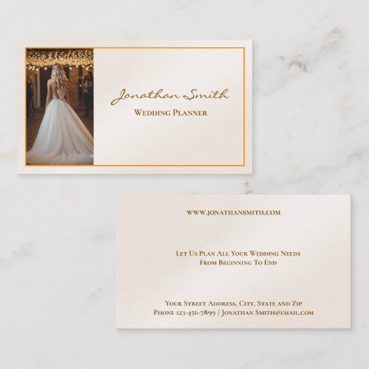 Wedding Planner Business Card 名刺 (正面/裏面)