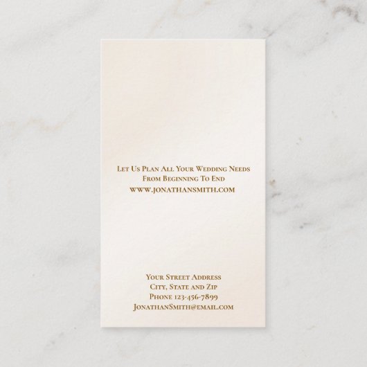 Wedding Planner Business Card 名刺 (裏面)