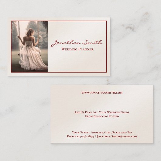 Wedding Planner Business Card 名刺 (正面/裏面)