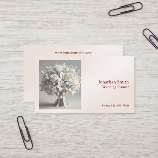 Wedding Planner Business Card 名刺 (正面/裏面インサイチュ)
