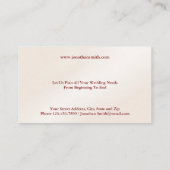 Wedding Planner Business Card 名刺 (裏面)