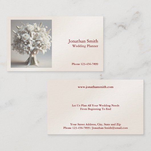 Wedding Planner Business Card 名刺 (正面/裏面)