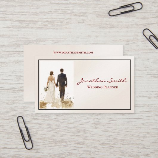 Wedding Planner Business Card 名刺 (正面/裏面インサイチュ)