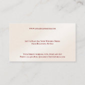 Wedding Planner Business Card 名刺 (裏面)