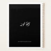  Wedding Planner Cover Black  Personalized Noteboo プランナー手帳 (裏面)