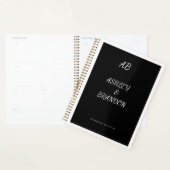 Wedding Planner Cover Black  Personalized Noteboo プランナー手帳 (ディスプレー)