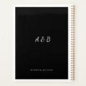 Wedding Planner Cover Black  Personalized Noteboo プランナー手帳 (裏面)