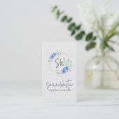 Wedding Planner Flower Floral Monogram Business Ca 名刺 (スタンド正面)