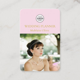 Wedding Planner  Photo Pink QR Code 名刺