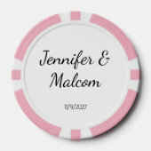 Wedding Poker Chip Favors ポーカーチップ (正面)