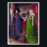 Wedding Portrait by Jan Van Eyck - ポスター<br><div class="desc">This is a quality copy of Jan van Eyck's famous Flemish masterpiece painting "Arnolfini Wedding Portrait, " which is considered one of the most important and complex paintings in the history of Western art. It is an oil painting on oak panel, 82.2 (panel 84.5) cm × 60 (panel 62.5) cm (32.4 in × 23.6 in). It...</div>