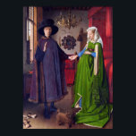 Wedding Portrait by Jan Van Eyck - Poster Art ポスター<br><div class="desc">This is a quality copy of Jan van Eyck's famous Flemish masterpiece painting "Arnolfini Wedding Portrait, " which is considered one of the most important and complex paintings in the history of Western art. It is an oil painting on oak panel, 82.2 (panel 84.5) cm × 60 (panel 62.5) cm (32.4 in × 23.6 in). It...</div>