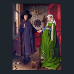 Wedding Portrait by Jan Van Eyck - Poster Art ポスター<br><div class="desc">This is a quality copy of Jan van Eyck's famous Flemish masterpiece painting "Arnolfini Wedding Portrait, " which is considered one of the most important and complex paintings in the history of Western art. It is an oil painting on oak panel, 82.2 (panel 84.5) cm × 60 (panel 62.5) cm (32.4 in × 23.6 in). It...</div>