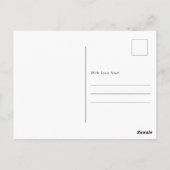 Wedding Postcard Guestbook Custom 4 Photo Template ポストカード (裏面)