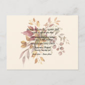 Wedding Postponement Fall Colors 案内ポストカード (正面)
