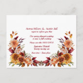 Wedding Postponement Fall Colors 案内ポストカード (正面)