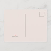 Wedding Postponement Winter Save the Date 案内ポストカード (裏面)