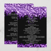 Wedding Program パープル ライト 招待状 (正面/裏面)