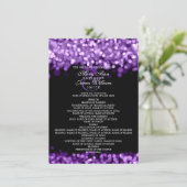 Wedding Program パープル ライト 招待状 (スタンド正面)