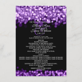 Wedding Program パープル ライト 招待状