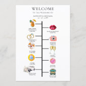 Wedding Program and Wedding Menu メニュー (裏面)